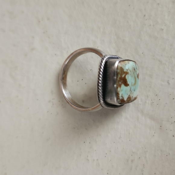 Rare NWOT Native American Navajo  Australian Variscite & Sterling Ring 💍 💚 - Picture 14 of 17